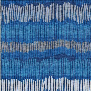 Homeroots 3' Striped Beige Brown And Gray Indoor-outdoor Area Rug - Durable, Washable, Stylish Addition! 10' X 14' Polyester 592490