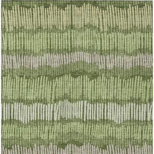 Homeroots 3' Striped Beige Brown And Gray Indoor-outdoor Area Rug - Durable, Washable, Stylish Addition! 5' X 8' Polyester 592492