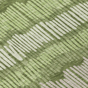 Homeroots 3' Striped Beige Brown And Gray Indoor-outdoor Area Rug - Durable, Washable, Stylish Addition! 8' Round Polyester 592493