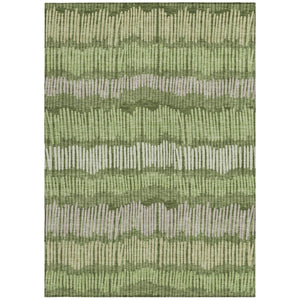 Homeroots 3' Striped Beige Brown And Gray Indoor-outdoor Area Rug - Durable, Washable, Stylish Addition! 8' X 10' Polyester 592494