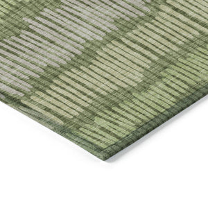 Homeroots 3' Striped Beige Brown And Gray Indoor-outdoor Area Rug - Durable, Washable, Stylish Addition! 8' X 10' Polyester 592494