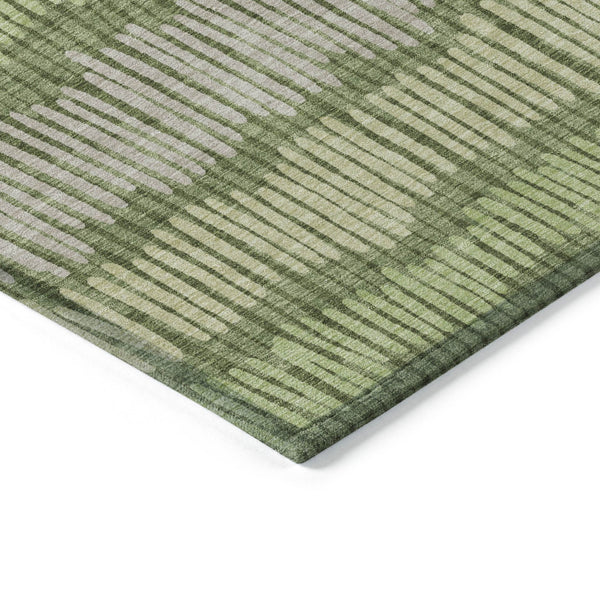 Homeroots 3' Striped Beige Brown And Gray Indoor-outdoor Area Rug - Durable, Washable, Stylish Addition! 9' X 12' Polyester 592495