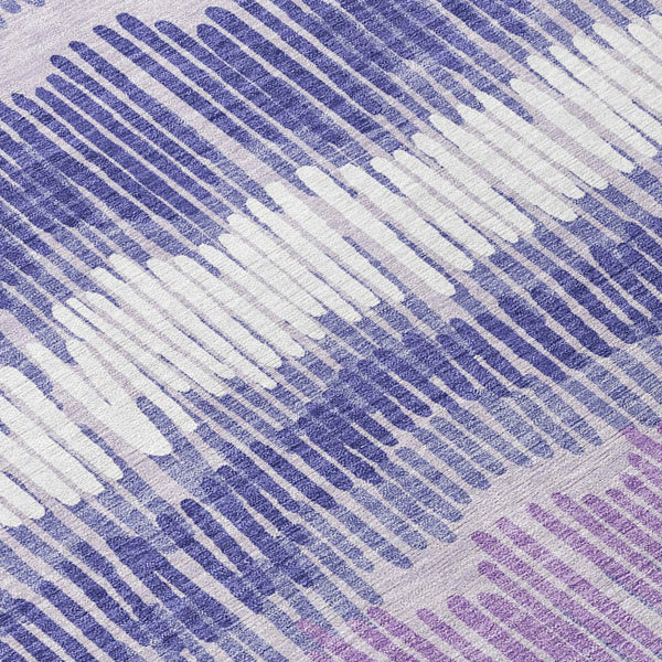 Homeroots 3' Striped Beige Brown And Gray Indoor-outdoor Area Rug - Durable, Washable, Stylish Addition! 8' Round Polyester 592499