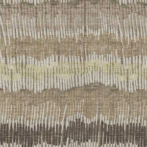 Homeroots 3' Striped Beige Brown And Gray Indoor-outdoor Area Rug - Durable, Washable, Stylish Addition! 5' X 8' Polyester 592504