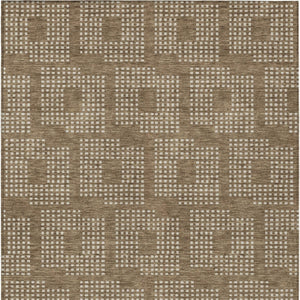 Homeroots 3' Artichoke Green Geometric Washable Indoor Outdoor Area Rug For Stylish Living Spaces & Patios 5' X 8' Polyester 592522