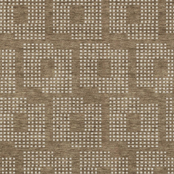 Homeroots 3' Artichoke Green Geometric Washable Indoor Outdoor Area Rug For Stylish Living Spaces & Patios 10' X 14' Polyester 592526