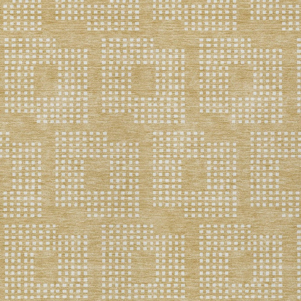 Homeroots 3' Artichoke Green Geometric Washable Indoor Outdoor Area Rug For Stylish Living Spaces & Patios 9' X 12' Polyester 592537