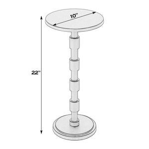 Butler Specialty Butler Delano 10 In. W Round Metal End Table – Chic Bronze Pedestal For Modern Spaces & Decor Bronze Aluminum 5925392-butler