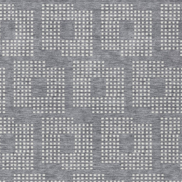 Homeroots 3' Artichoke Green Geometric Washable Indoor Outdoor Area Rug For Stylish Living Spaces & Patios 5' X 8' Polyester 592540