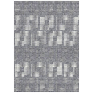 Homeroots 3' Artichoke Green Geometric Washable Indoor Outdoor Area Rug For Stylish Living Spaces & Patios 10' X 14' Polyester 592544