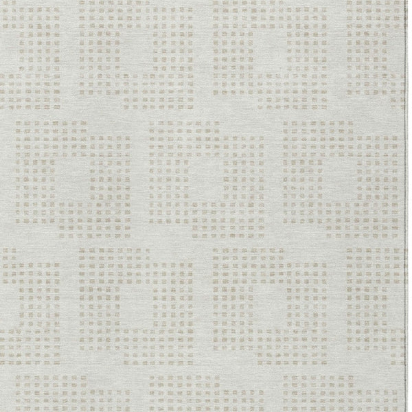 Homeroots 3' Artichoke Green Geometric Washable Indoor Outdoor Area Rug For Stylish Living Spaces & Patios 8' X 10' Polyester 592548