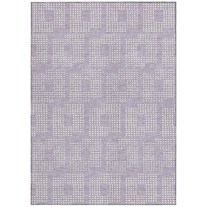 Homeroots 3' Artichoke Green Geometric Washable Indoor Outdoor Area Rug For Stylish Living Spaces & Patios 3' X 5' Polyester 592551