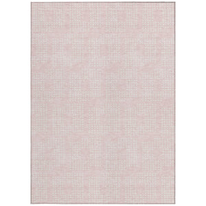 Homeroots 3' Artichoke Green Geometric Washable Indoor Outdoor Area Rug For Stylish Living Spaces & Patios 5' X 8' Polyester 592558