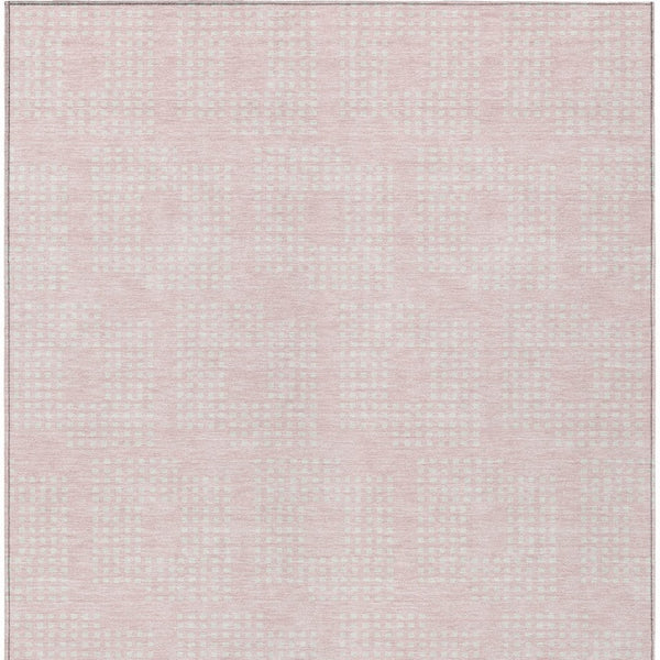 Homeroots 3' Artichoke Green Geometric Washable Indoor Outdoor Area Rug For Stylish Living Spaces & Patios 9' X 12' Polyester 592561