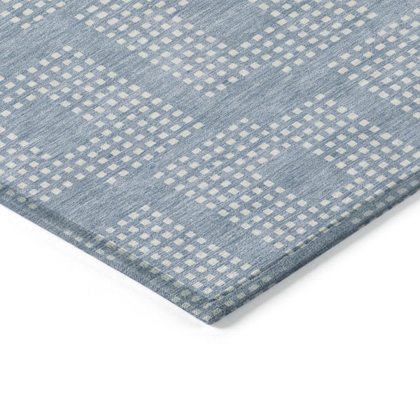 Homeroots 3' Artichoke Green Geometric Washable Indoor Outdoor Area Rug For Stylish Living Spaces & Patios 3' X 5' Polyester 592563