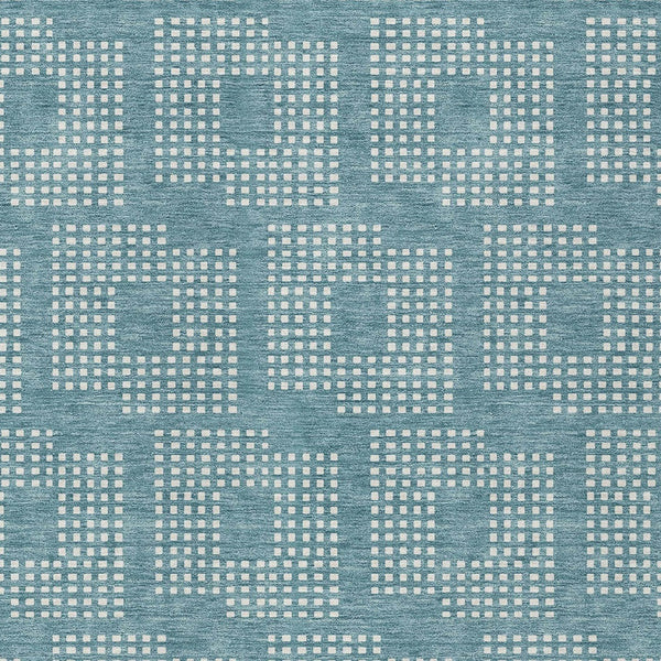 Homeroots 3' Artichoke Green Geometric Washable Indoor Outdoor Area Rug For Stylish Living Spaces & Patios 9' X 12' Polyester 592579