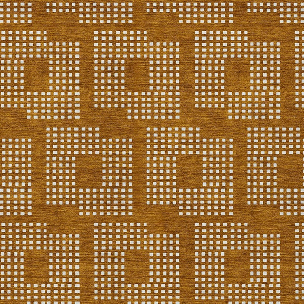 Homeroots 3' Artichoke Green Geometric Washable Indoor Outdoor Area Rug For Stylish Living Spaces & Patios 3' X 5' Polyester 592587