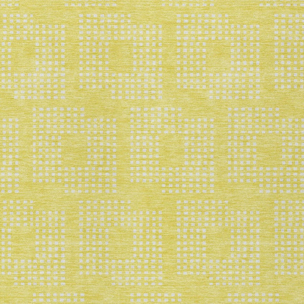 Homeroots 3' Artichoke Green Geometric Washable Indoor Outdoor Area Rug For Stylish Living Spaces & Patios 3' X 5' Polyester 592593