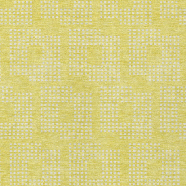 Homeroots 3' Artichoke Green Geometric Washable Indoor Outdoor Area Rug For Stylish Living Spaces & Patios 8' X 10' Polyester 592596