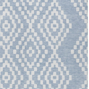 Homeroots 3' Artichoke Green Geometric Washable Indoor Outdoor Area Rug For Stylish Living Spaces & Patios 8' X 10' Polyester 592620