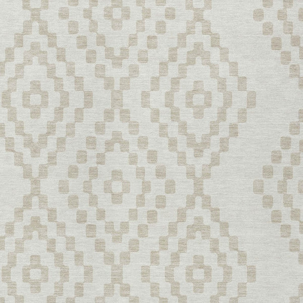 Homeroots 3' Artichoke Green Geometric Washable Indoor Outdoor Area Rug For Stylish Living Spaces & Patios 9' X 12' Polyester 592633