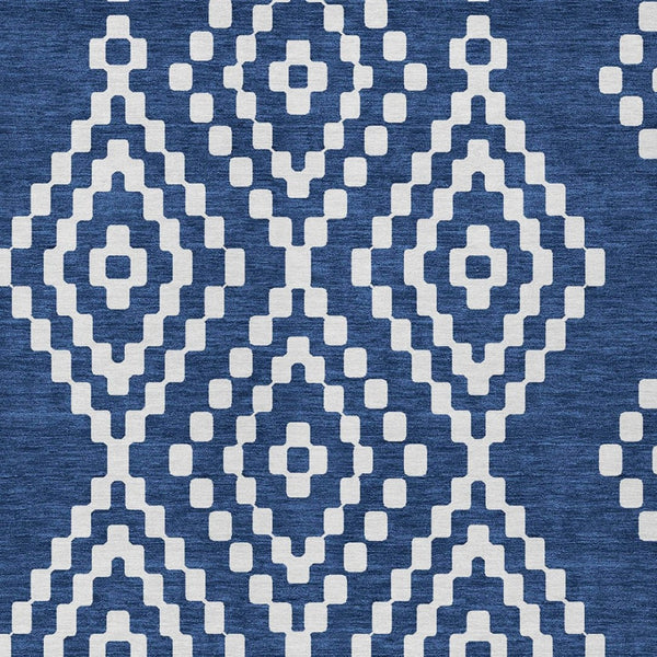 Homeroots 3' Artichoke Green Geometric Washable Indoor Outdoor Area Rug For Stylish Living Spaces & Patios 9' X 12' Polyester 592639