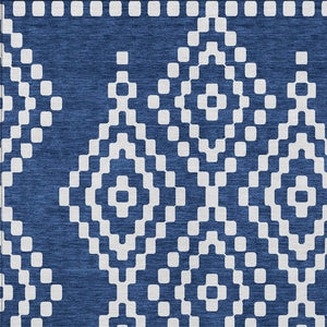 Homeroots 3' Artichoke Green Geometric Washable Indoor Outdoor Area Rug For Stylish Living Spaces & Patios 10' X 14' Polyester 592640