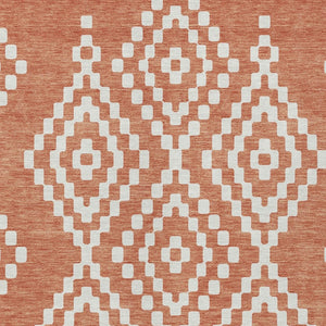 Homeroots 3' Artichoke Green Geometric Washable Indoor Outdoor Area Rug For Stylish Living Spaces & Patios 9' X 12' Polyester 592657