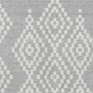 Homeroots 3' Artichoke Green Geometric Washable Indoor Outdoor Area Rug For Stylish Living Spaces & Patios 9' X 12' Polyester 592663