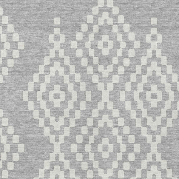 Homeroots 3' Artichoke Green Geometric Washable Indoor Outdoor Area Rug For Stylish Living Spaces & Patios 9' X 12' Polyester 592663