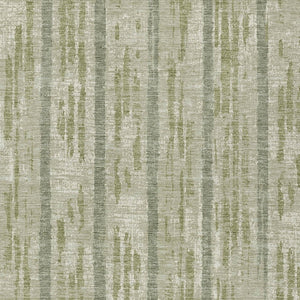 Homeroots 3' Artichoke Green Gray Ivory Striped Washable Area Rug For Indoor Outdoor Use, Durable & Stylish 5' X 8' Polyester 592684