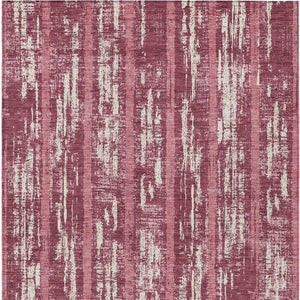 Homeroots 3' Artichoke Green Gray Ivory Striped Washable Area Rug For Indoor Outdoor Use, Durable & Stylish 8' X 10' Polyester 592698