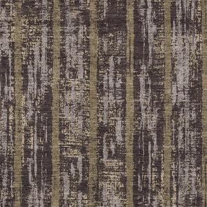 Homeroots 3' Artichoke Green Gray Ivory Striped Washable Area Rug For Indoor Outdoor Use, Durable & Stylish 9' X 12' Polyester 592711