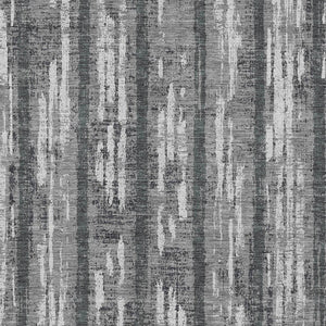 Homeroots 3' Artichoke Green Gray Ivory Striped Washable Area Rug For Indoor Outdoor Use, Durable & Stylish 5' X 8' Polyester 592726