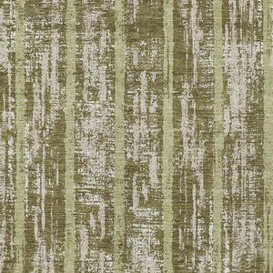 Homeroots 3' Artichoke Green Gray Ivory Striped Washable Area Rug For Indoor Outdoor Use, Durable & Stylish 9' X 12' Polyester 592747