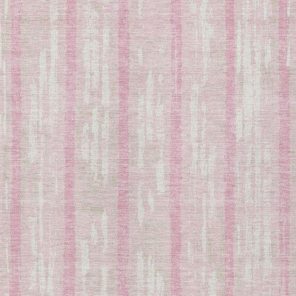 Homeroots 3' Artichoke Green Gray Ivory Striped Washable Area Rug For Indoor Outdoor Use, Durable & Stylish 3' X 5' Polyester 592749