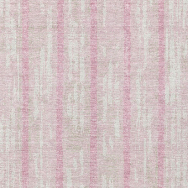 Homeroots 3' Artichoke Green Gray Ivory Striped Washable Area Rug For Indoor Outdoor Use, Durable & Stylish 5' X 8' Polyester 592750