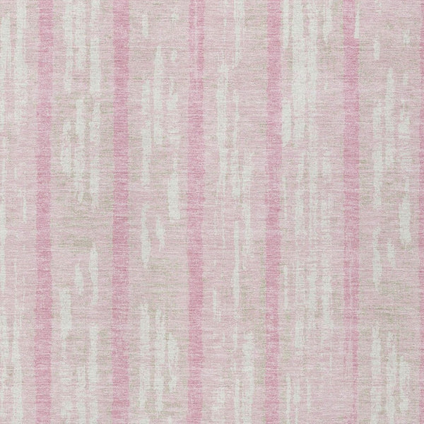 Homeroots 3' Artichoke Green Gray Ivory Striped Washable Area Rug For Indoor Outdoor Use, Durable & Stylish 8' X 10' Polyester 592752