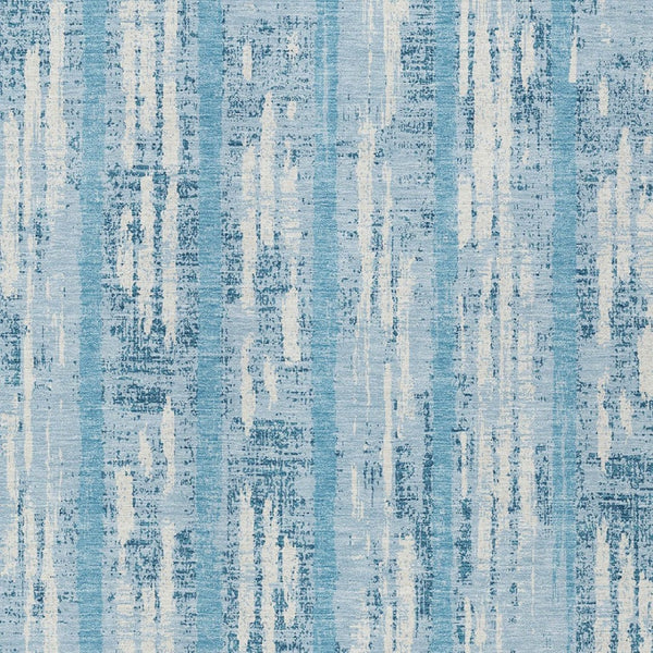 Homeroots 3' Artichoke Green Gray Ivory Striped Washable Area Rug For Indoor Outdoor Use, Durable & Stylish 5' X 8' Polyester 592762