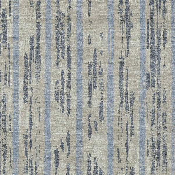 Homeroots 3' Artichoke Green Gray Ivory Striped Washable Area Rug For Indoor Outdoor Use, Durable & Stylish 3' X 5' Polyester 592767