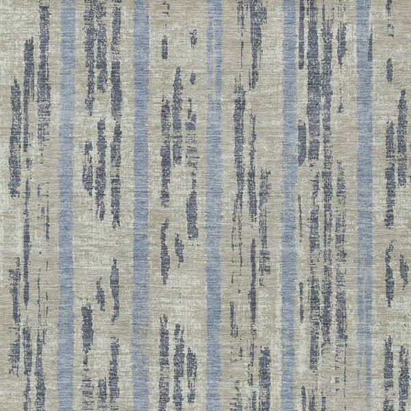 Homeroots 3' Artichoke Green Gray Ivory Striped Washable Area Rug For Indoor Outdoor Use, Durable & Stylish 8' X 10' Polyester 592770