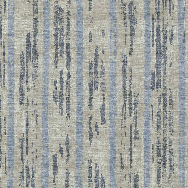 Homeroots 3' Artichoke Green Gray Ivory Striped Washable Area Rug For Indoor Outdoor Use, Durable & Stylish 10' X 14' Polyester 592772