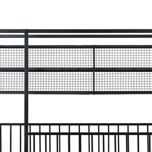 HomeRoots Black Metal Twin House Bed - Stylish Minimalist Design, Durable Frame & Easy Assembly for Kids’ Rooms 592785