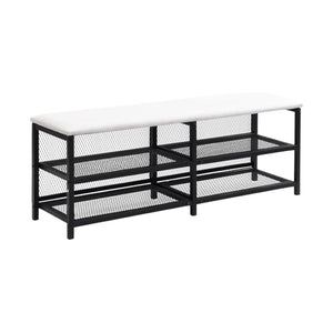 HomeRoots Black Upholstered Twin Bed Frame with Stylish Metal & Tufted Design for Modern Bedroom Comfort 592807