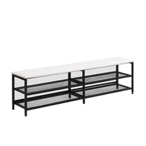 HomeRoots Black Tufted Upholstered Full Bed Frame with Metal Support – Stylish Comfort for Modern Bedrooms 592809