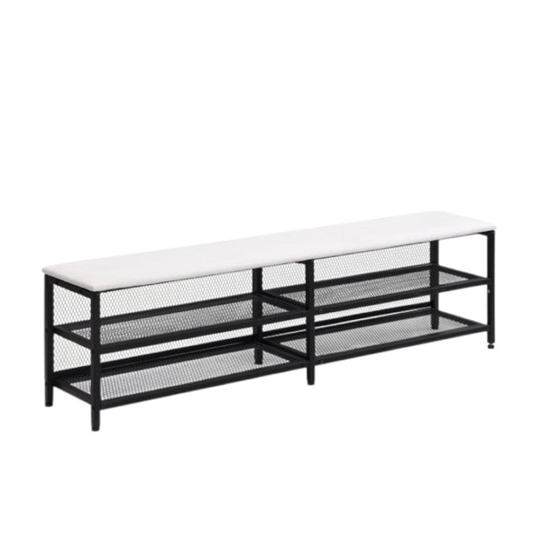 HomeRoots Black Tufted Upholstered Full Bed Frame with Metal Support – Stylish Comfort for Modern Bedrooms 592809