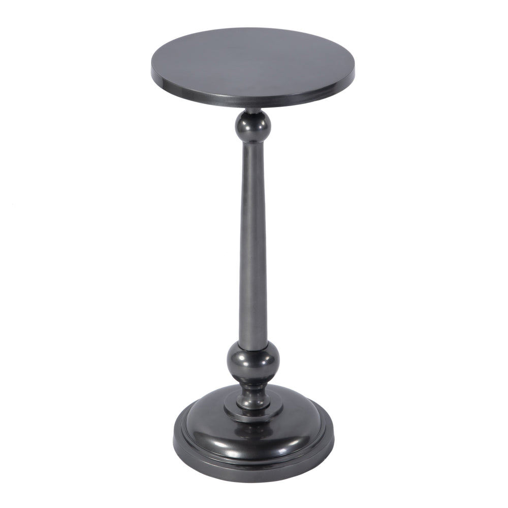 Butler Specialty Butler Sterling 10-inch Round All-metal End Table – Chic, Durable, And Perfect For Modern Spaces Silver Aluminum 5928220-butler