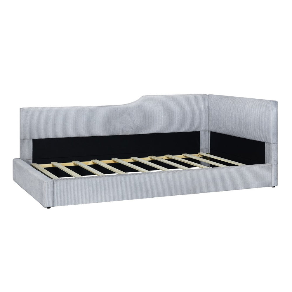 HomeRoots Gray Tufted Day Bed – Stylish Upholstered Twin Sleeper for Guest Rooms, Offices, and Living Areas 592822