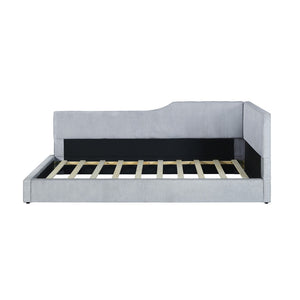 HomeRoots Gray Tufted Day Bed – Stylish Upholstered Twin Sleeper for Guest Rooms, Offices, and Living Areas 592822