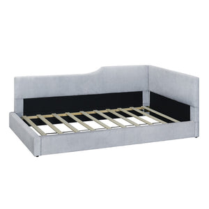 HomeRoots Gray Tufted Day Bed – Stylish Upholstered Twin Sleeper for Guest Rooms, Offices, and Living Areas 592822